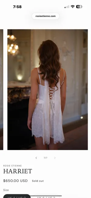 Rosie etienne Harriet Dress Bridal thumbnail 2