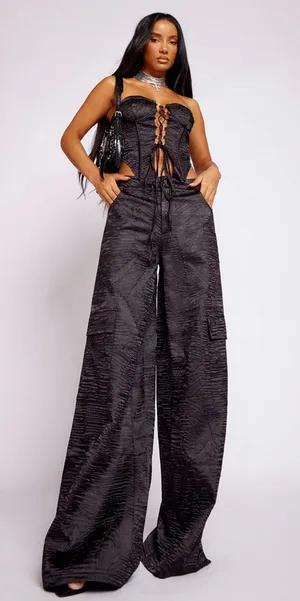 Pretty Little Thing Black Pants thumbnail 1