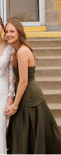 Amazon Olive Green Dress thumbnail 2
