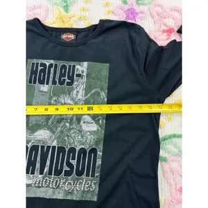 Harley‎ Davidson Motorcycles Black Long Sleeve Graphic Tee Shirt X-Large thumbnail 5