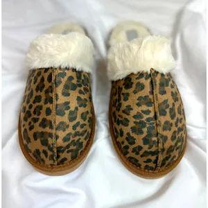 Volatile Microsuede with Faux Shearling Slipper Leopard Fluff 9 Brown thumbnail 11