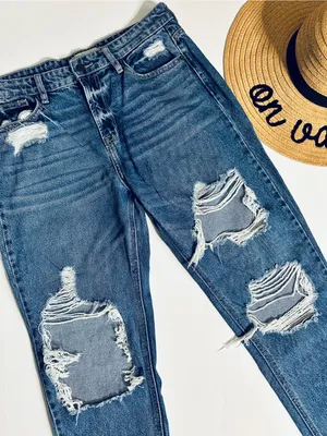 Hidden Bailey High Rise Boyfriend Distressed Jeans Size 29 100% Cotton thumbnail 5