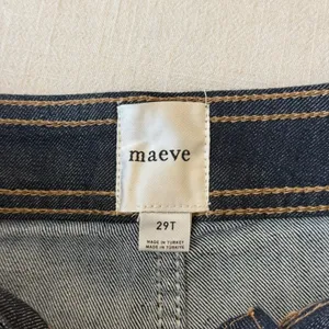 Maeve Ettie High-Rise Crop Wide-Leg Jeans Women 29T Dark Wash Indigo NWOT thumbnail 10