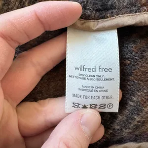 Aritzia Wilfred Autumn Shirt Jacket Wool Shacket Brown Pink Plaid thumbnail 8