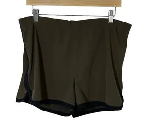 Lucy Active Womens Olive Green Lined Running Workout Shorts Athleisure Size M thumbnail 1