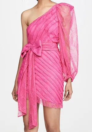 For love and lemons dynasty one shoulder dress thumbnail 1