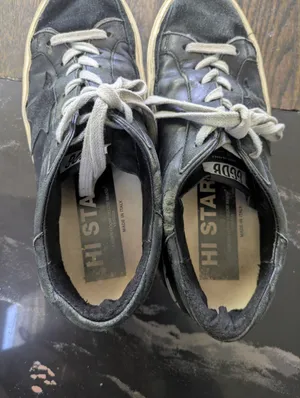 Golden Goose Deluxe Brand Hi Star Black Leather Low Top Sneakers Size 36 thumbnail 6