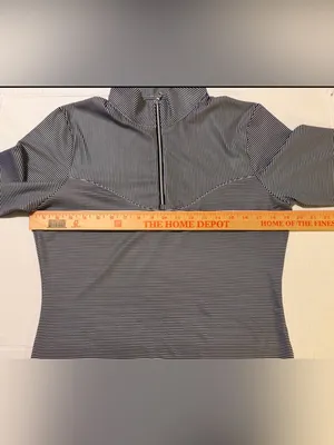 Cutter & Buck Striped Women 1/3 Zip LS CB Drytec Pullover Athletic Shirt -Med thumbnail 6