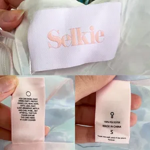 Selkie Dress Rosebud Puff Babydoll Organza Pastel Lace Mini Watercolor S NWT‎ thumbnail 6