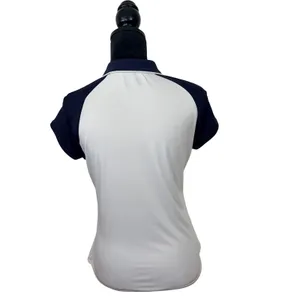PGA Tour Womens M Golf Polo Shirt Navy White Floral Classic Preppy Tennis Sporty thumbnail 3