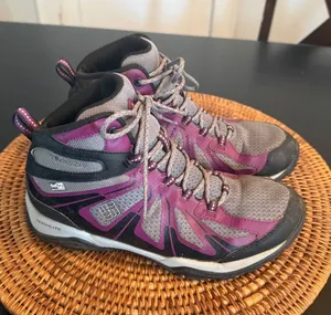 Columbia Peakfreak X2 OutDry Waterproof Hiking Boots Purple Grey Womens 8 YL1042 thumbnail 1