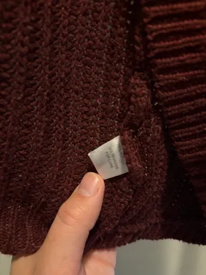 Moral Society maroon cardigan, XL thumbnail 4