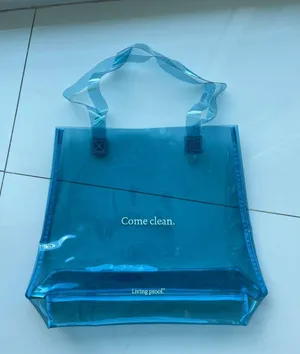 New! Clear Tote bag Blue thumbnail 2