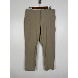 Eddie Bauer Horizon Straight Ankle Pants Womens 12 Tan Khaki Hiking Travel thumbnail 2