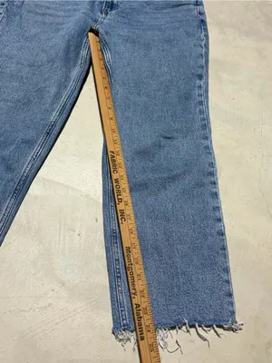 Abercrombie & fitch ankle straight ultra high rise 32 short thumbnail 4