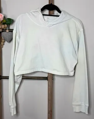 Lululemon Cropped Hoodie Sweatshirt Size 10‎ Stain thumbnail 1