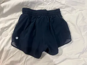 Navy Lululemon Hotty Hot Shorts 2.5" thumbnail 4