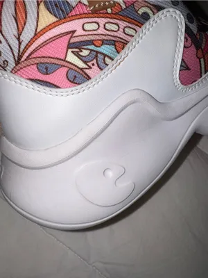 UIN Pink, Yellow & Blue Slip-On Paisley Chunky Sneakers thumbnail 6