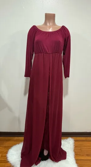 Red Maternity Dress Size L thumbnail 2