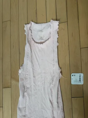 Free People Intimately Better This Way Tank Pale Pink Lettuce Edge Size XS/S NEW thumbnail 3