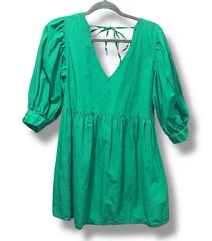 ASOS puff sleeve mini smock dress thumbnail 1