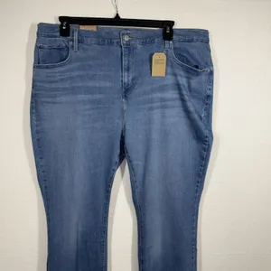 Levi's 725 Women's Bootcut Jeans Blue Plus Size 22W High Rise Hypersoft Stretchy thumbnail 2