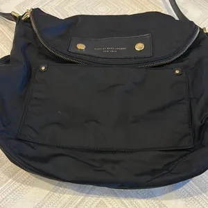 Marc by Marc Jacobs Black Nylon Messenger Bag with Adjustable Leather Strap thumbnail 3