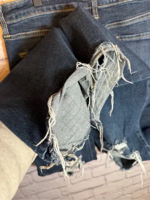 Kancan flare leg‎ distressed denim jeans Womens size 15/31 thumbnail 6