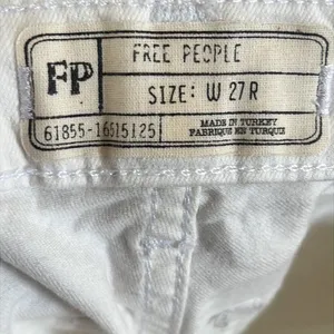 Free people white skinny ankle jeans thumbnail 7