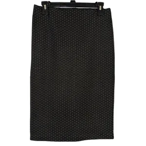 Loft Skirt Women’s Size S Black Polka Dots Pencil Casual NWT thumbnail 2
