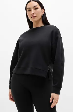 Athleta form knit crew sweatshirt thumbnail 1