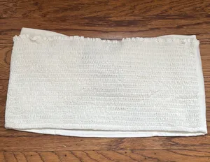 NEW Bow Bandeau Top White Size M thumbnail 3