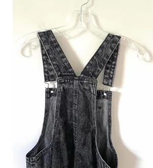 Wild Fable Raw Hem Jumper Skirt Black Gray Size Small thumbnail 6
