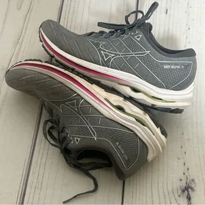 Mizuno Wave Inspire 18 Womens Athletic Running Sneakers Shoes Sz 10‎ Grey thumbnail 6