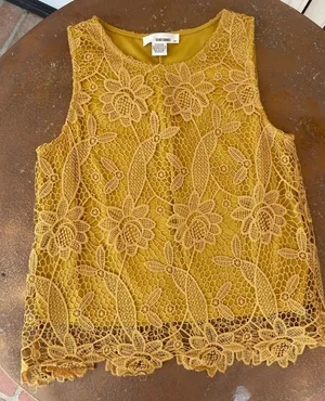 ZARA Sans souci mustard blouse thumbnail 1