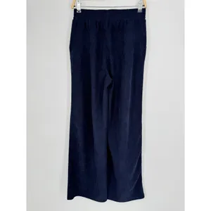 Halara Corduroy Wide Leg Pants Medium‎ Tall Navy Blue Casual Loungewear Cozy thumbnail 7