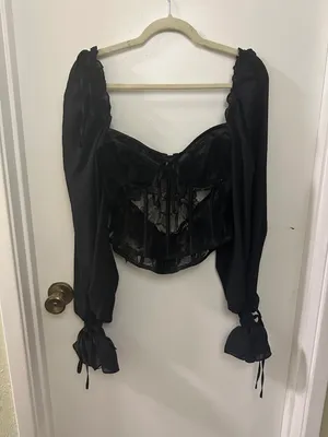 For Love & Lemons Sade Top Black thumbnail 5