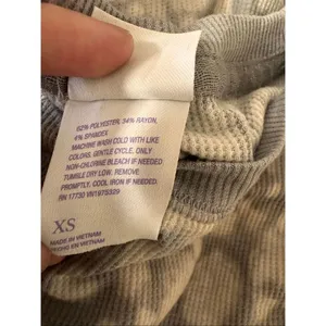 Stars Above Gray Leopard Waffle Knit Pajama Set Women’s XS thumbnail 4