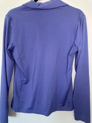 Lady Hagen Golf Long Sleeve Zip Polo Size M Purple thumbnail 4