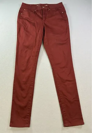 Seven7 Tummyless Women's‎ Size 6 High Rise Skinny Jeans Women's Fired Brick Red thumbnail 1