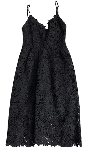 Astr Black Satin Slip Dress thumbnail 1
