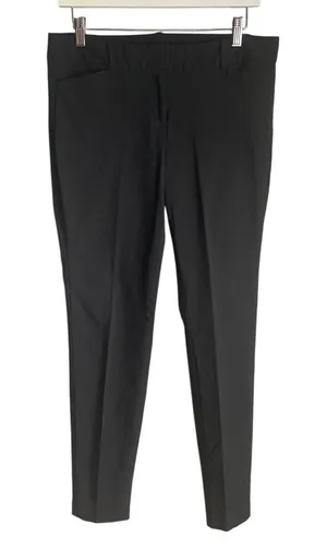 Satinato Black Ankle Trousers Work Pants Office Stretch Minimalist Neutral 10 thumbnail 1