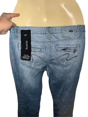 Y2K Kensie Light Blue Distressed Bootcut Jeans thumbnail 3