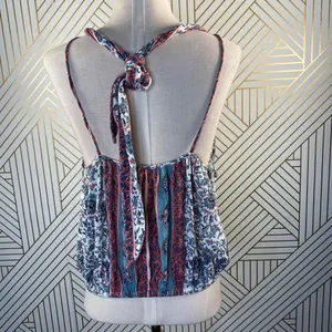 Free People‎ Floral Paisley Knot Halter Top thumbnail 7