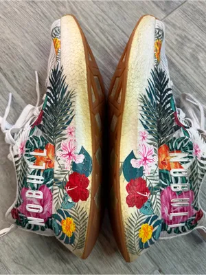 NOBULL Trainer Floral Shoes M7.5 W9 Multicolor Mesh Cross Training Sneakers thumbnail 6