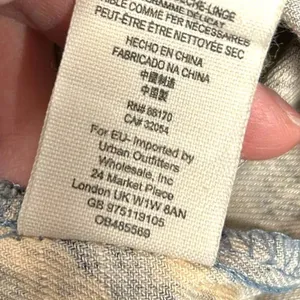 Free People Paradise Printed Linen Blend Pants Blue Combo Size‎ Small thumbnail 11