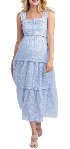 Nom Maternity Emma Midi Sundress sz small thumbnail 1