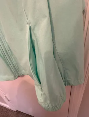 Magellan Fish Gear Women's 2X Jacket Windbreaker Mint Green Zip Up W/ Hood. thumbnail 3