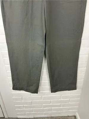 NWT L.L.Bean Green Classic Fit Linen Cotton Pants Size L thumbnail 7