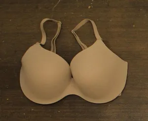 Auden Womens Lightly Lined Comfort Wire Demi T-Shirt Bra Pearl Tan Brown 32DDD thumbnail 1